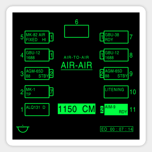 A-10 Warthog Weapons Display Screen Magnet